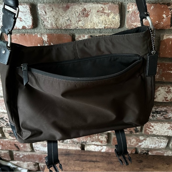 Coach Varick Nylon/ Leather Crossbody Messenger Bag 
 No. F1282-F70680 - Picture 7 of 12